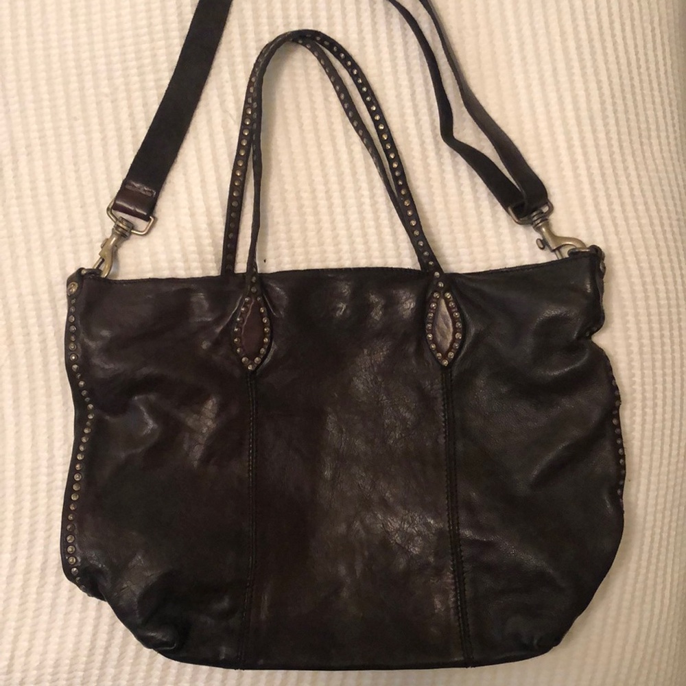 Campomaggie  handle bag w detachable cross body